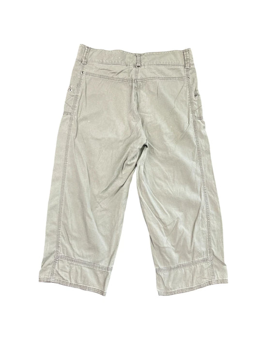 back view, Cotton Giny Olive Green Pants, vintage Y2K second hand piece