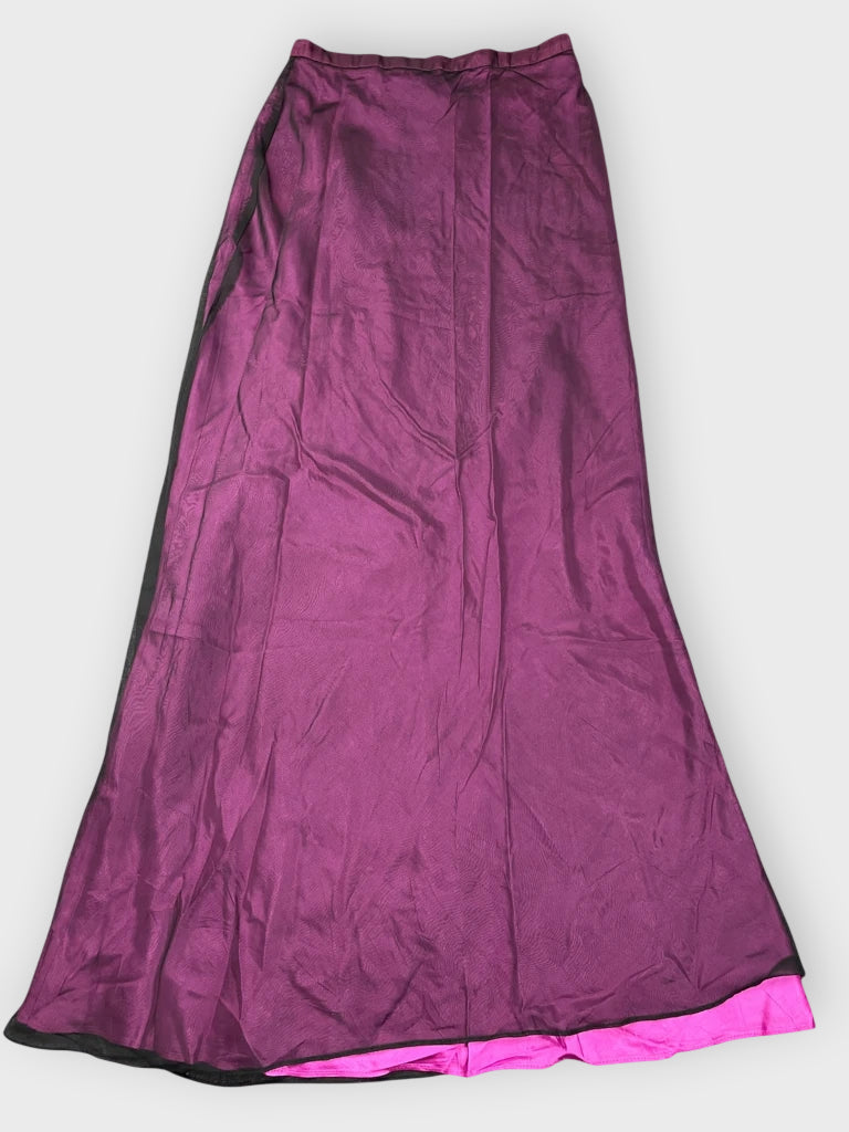 front view, Blondie Mites Purple Maxi Skirt, vintage Y2K second hand piece