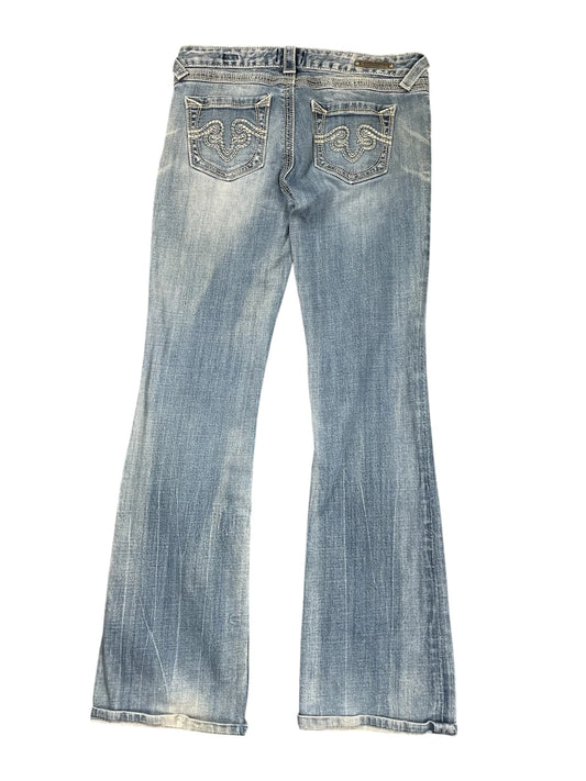 back view, Rerock Blue Denim Pants, vintage Y2K second hand piece