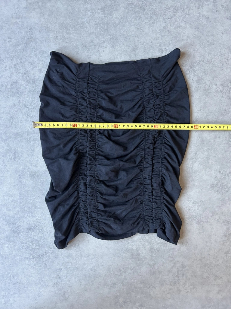 Y2K Black Low-Waist Pencil Skirt (M)