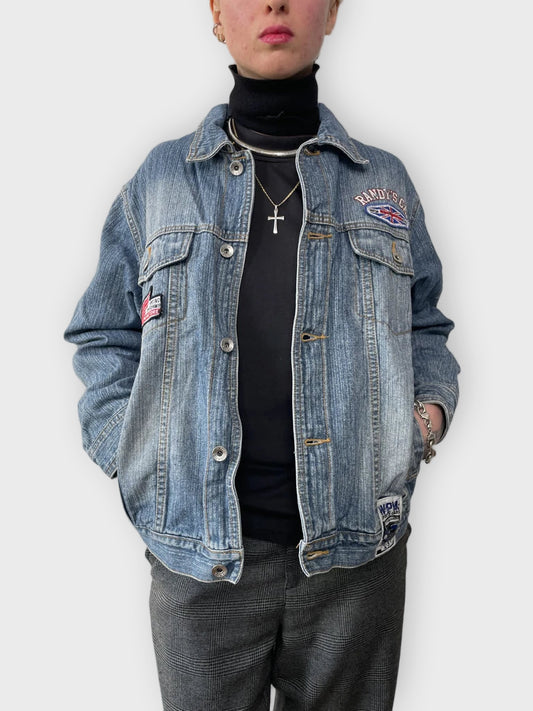 front view, WPM Cup Jeans Jacket, vintage Y2K second hand piece