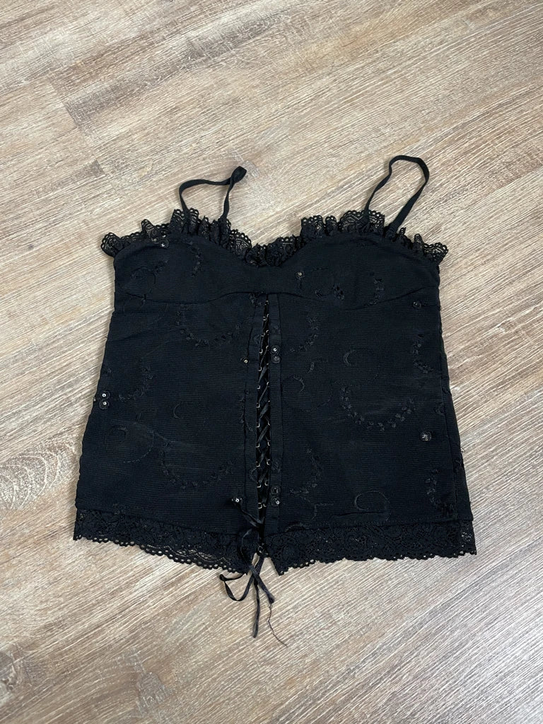 detail view, Zapping Corset, vintage Y2K second hand piece, image 6