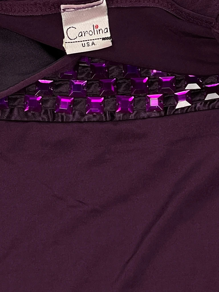 detail view, Carolina Light Purple Disco-Inspired Party Top, vintage Y2K second hand piece, image 5