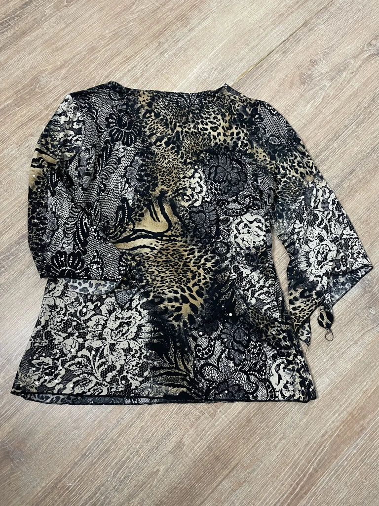 detail view, Dressbarn Long Sleeve Blouse, vintage Y2K second hand piece, image 4