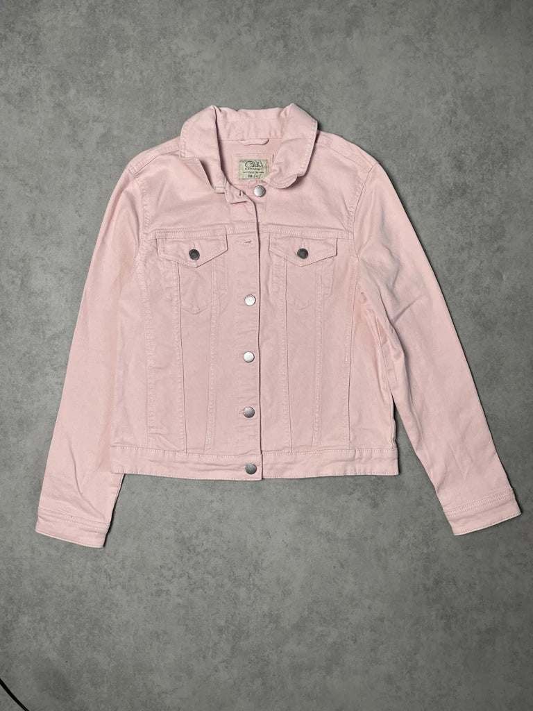 detail view, Clockhouse Clock House Pink Jeans Jacket, vintage Y2K second hand piece, image 6