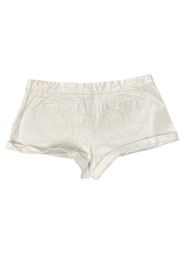 detail view, Ocean Pacific OP Beige Chino Hotpants, vintage Y2K second hand piece, image 4