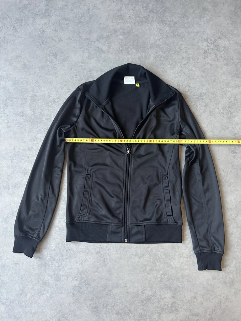 Y2K Black Zip-Up Jacket (S)