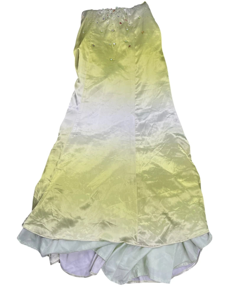 detail view, Love Mel Emerald Dream Maxi Dress, vintage Y2K second hand piece, image 7
