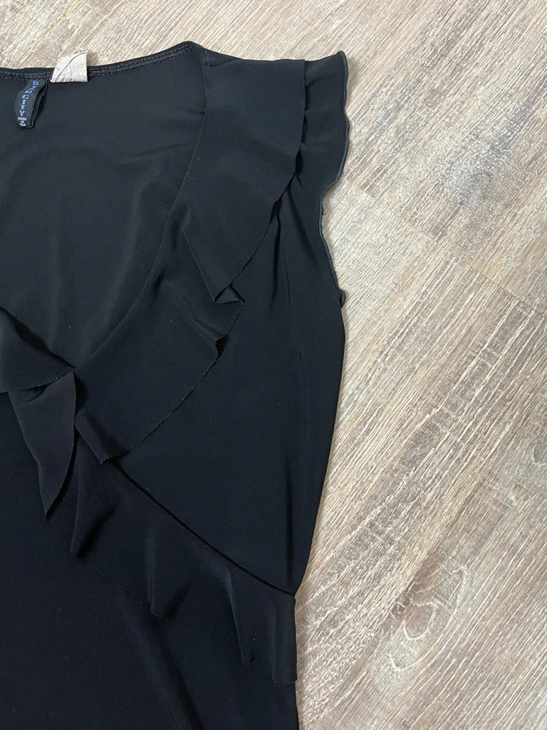 detail view, Star City Black Top, vintage Y2K second hand piece
