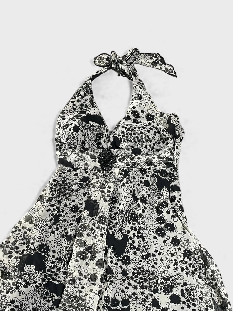 detail view, Speechless flower night dress, vintage Y2K second hand piece