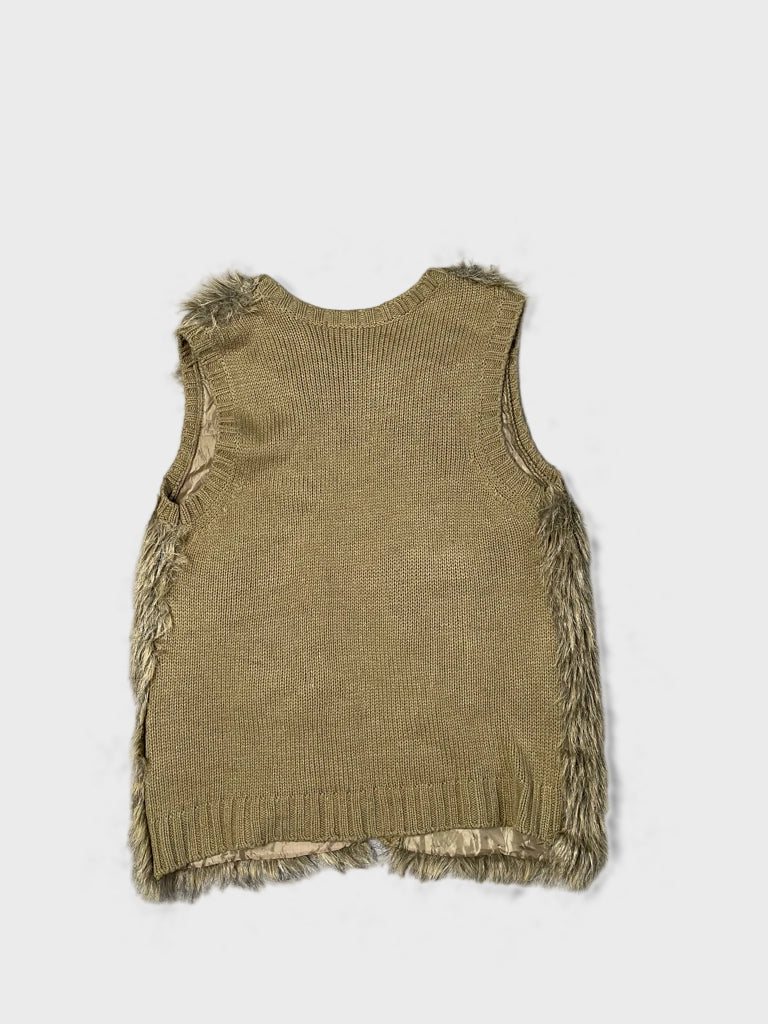 detail view, Xhilaration Fur Gilet, vintage Y2K second hand piece, image 5