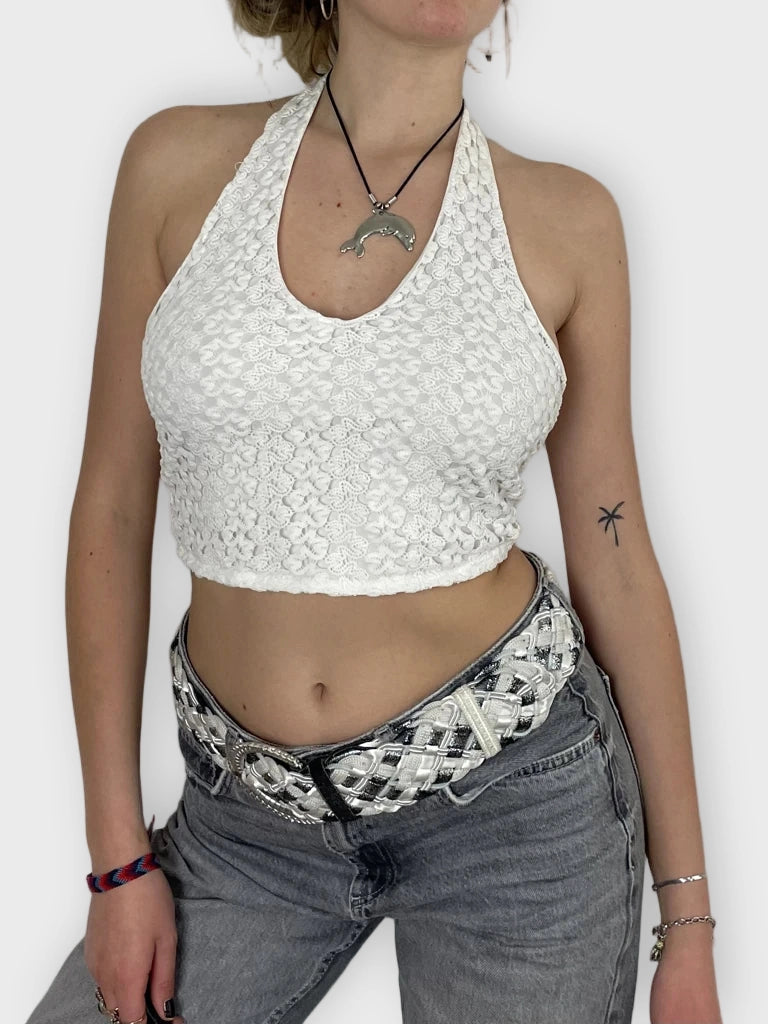 front view, Garage Halter Top, vintage Y2K second hand piece