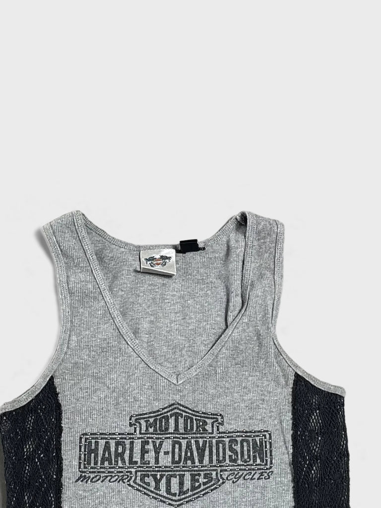 detail view, Harley-Davidson harley davidson tank top, vintage Y2K second hand piece