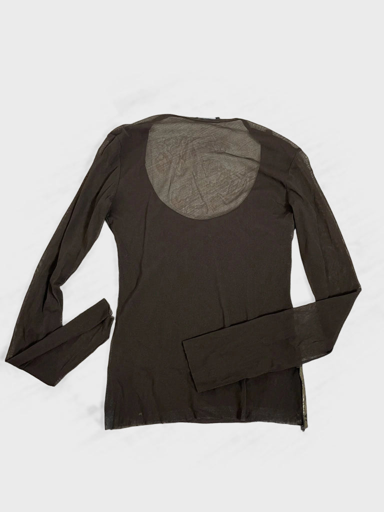 detail view, Zapping Long Sleeve Shirt, vintage Y2K second hand piece, image 4