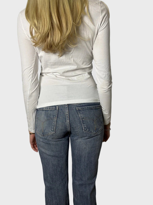 back view, Love Moschino Motif Long Sleeve, vintage Y2K second hand piece