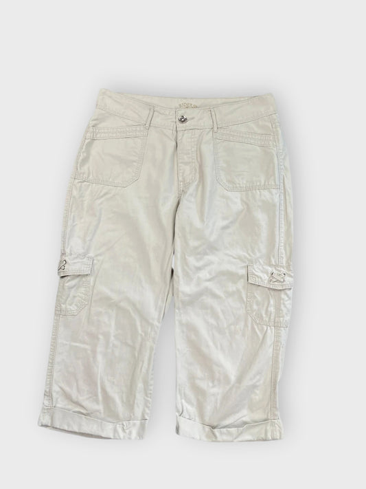 front view, Riders Beige Capri Cargo Pants, vintage Y2K second hand piece