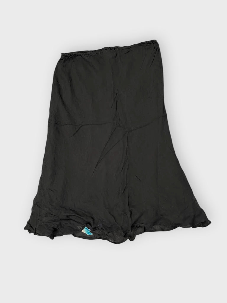back view, Robbie Bee Silk Garden Bloom Skirt, vintage Y2K second hand piece