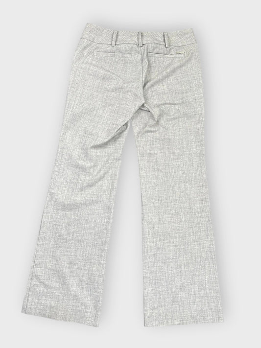 detail view, 7Avenue Soft Grey Wide Leg Cargo Pants with Button Detail, vintage Y2K second hand piece
