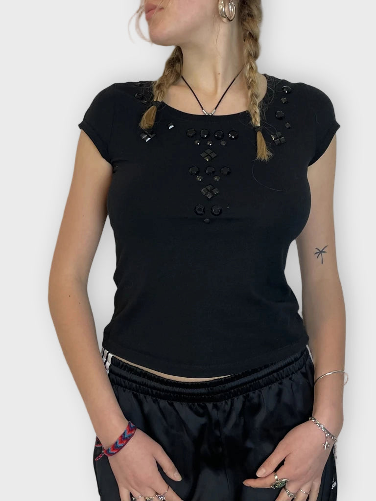 front view, ICE T-Shirt, vintage Y2K second hand piece