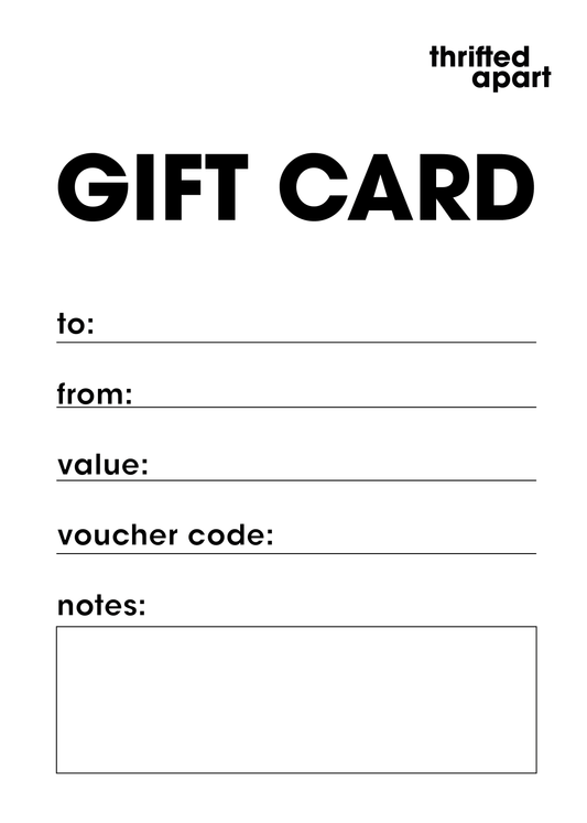 thrifted apart gift card