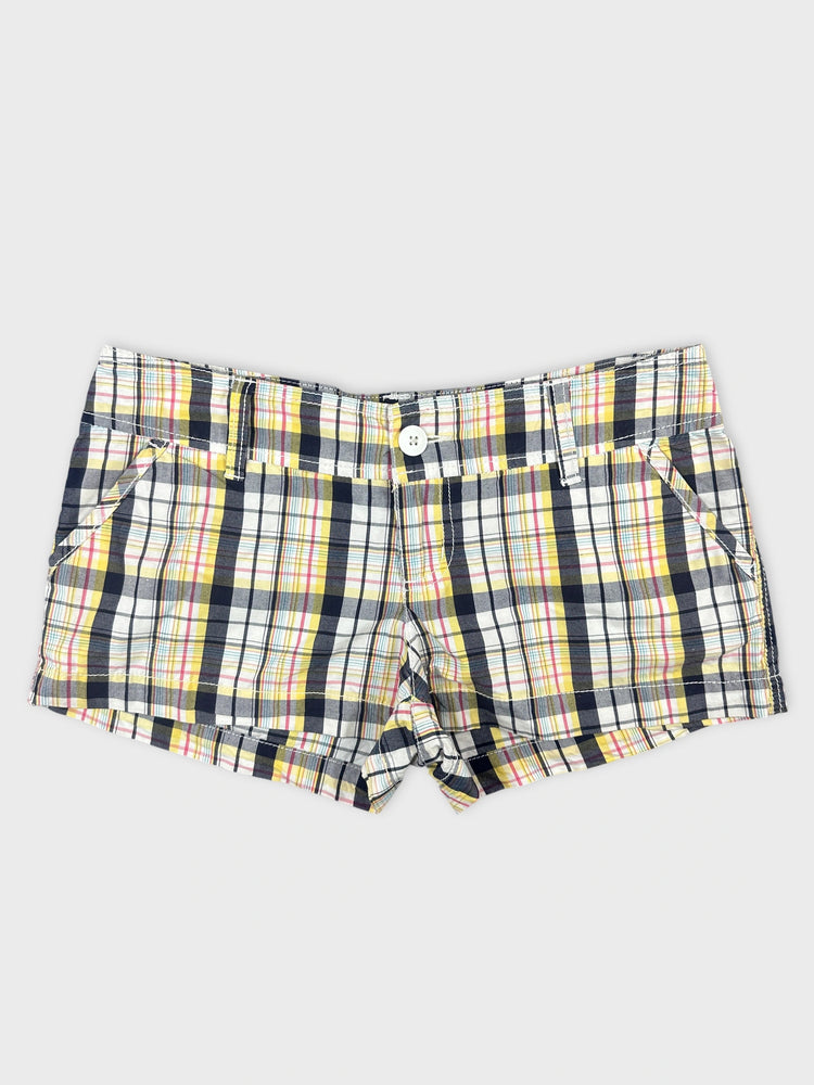 Plaid Cotton Shorts for Effortless Summer Vibe (W29 / M)