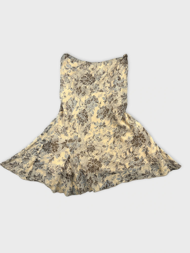 Sheer Floral Maxi Skirt with Flare Details (W29 / M)