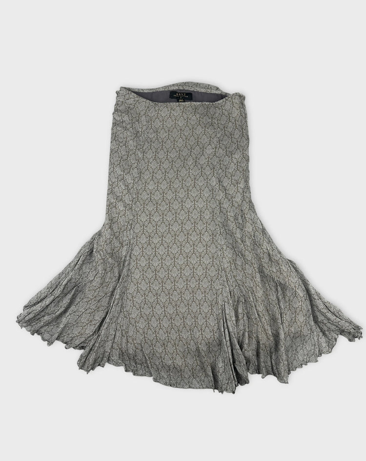 Flowy Silk Skirt with Elegant Detail (W27 / S)