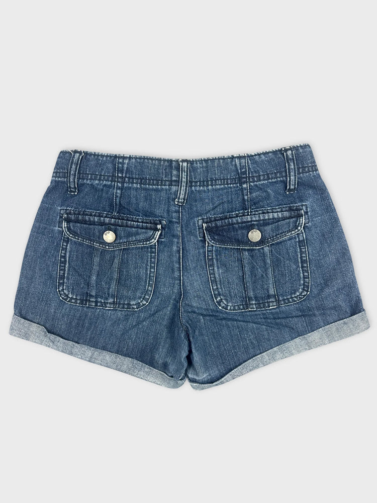 Denim Shorts with Rolled Hem (W25 / XS)