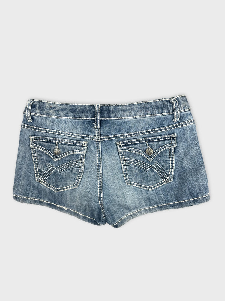 Chic Dark Blue Denim Shorts (W30 / L)