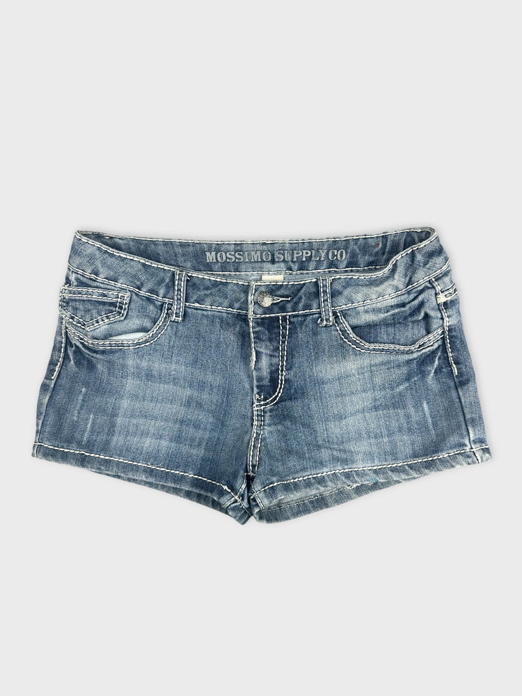 Chic Dark Blue Denim Shorts (W30 / L)