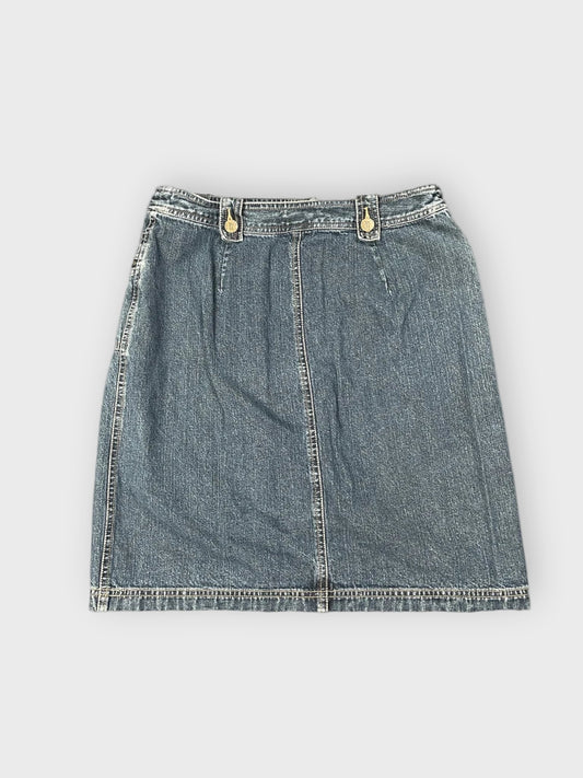 back view, NY Jeans Zipper Pocket Denim Skirt, vintage Y2K second hand piece