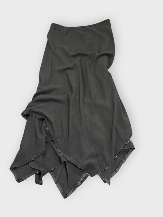Noir Elegance High Waist Maxi Skirt (S)
