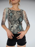 Longsleeve with Snake Print