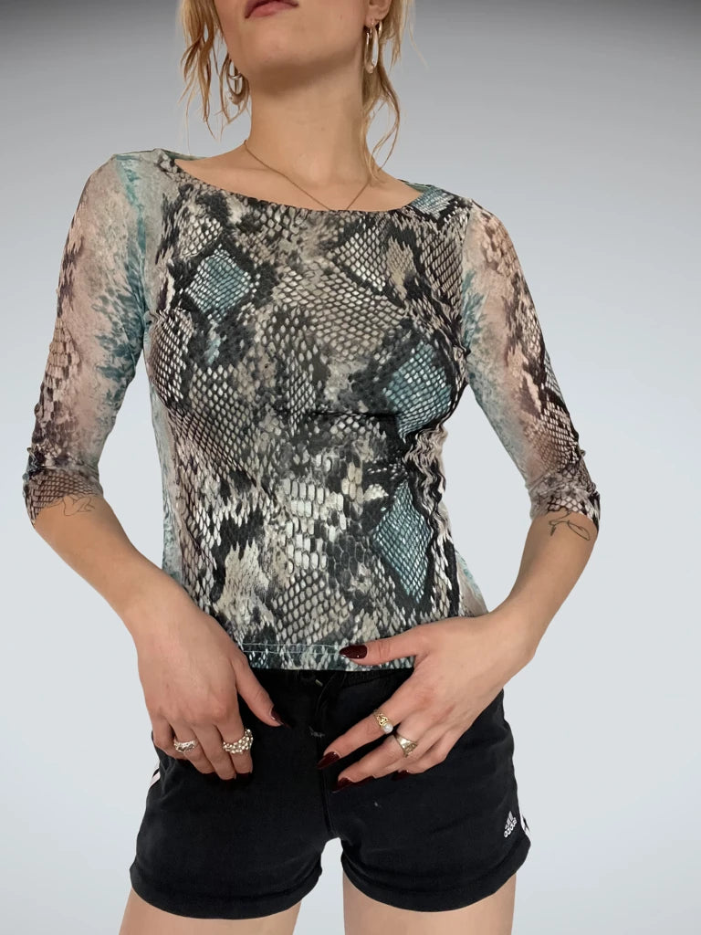 Longsleeve with Snake Print