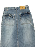 Vaked Angels Cargo Pocket Denim Skirt (S)