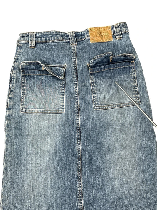 Vaked Angels Cargo Pocket Denim Skirt (S)
