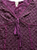 Velvet Orchid Tie Top (S)