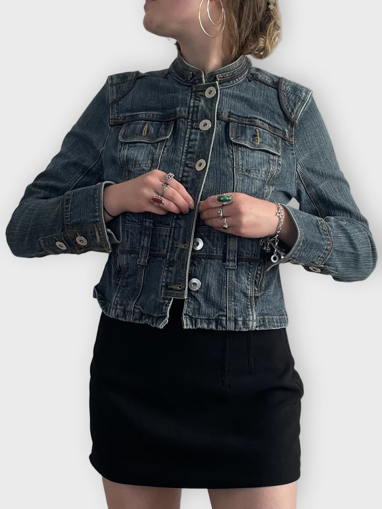 highway boss – cropped jean jacket (M)