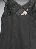 Sultry Black Lace Babydoll Lingerie Top (XS)