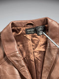 Nicole Brown Genuine Leather Jacket (L)