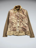 Vintage Brown Acrylic Coat Women (M)