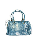 Trio Turquoise Structured Satchel Bag (ONESIZE)