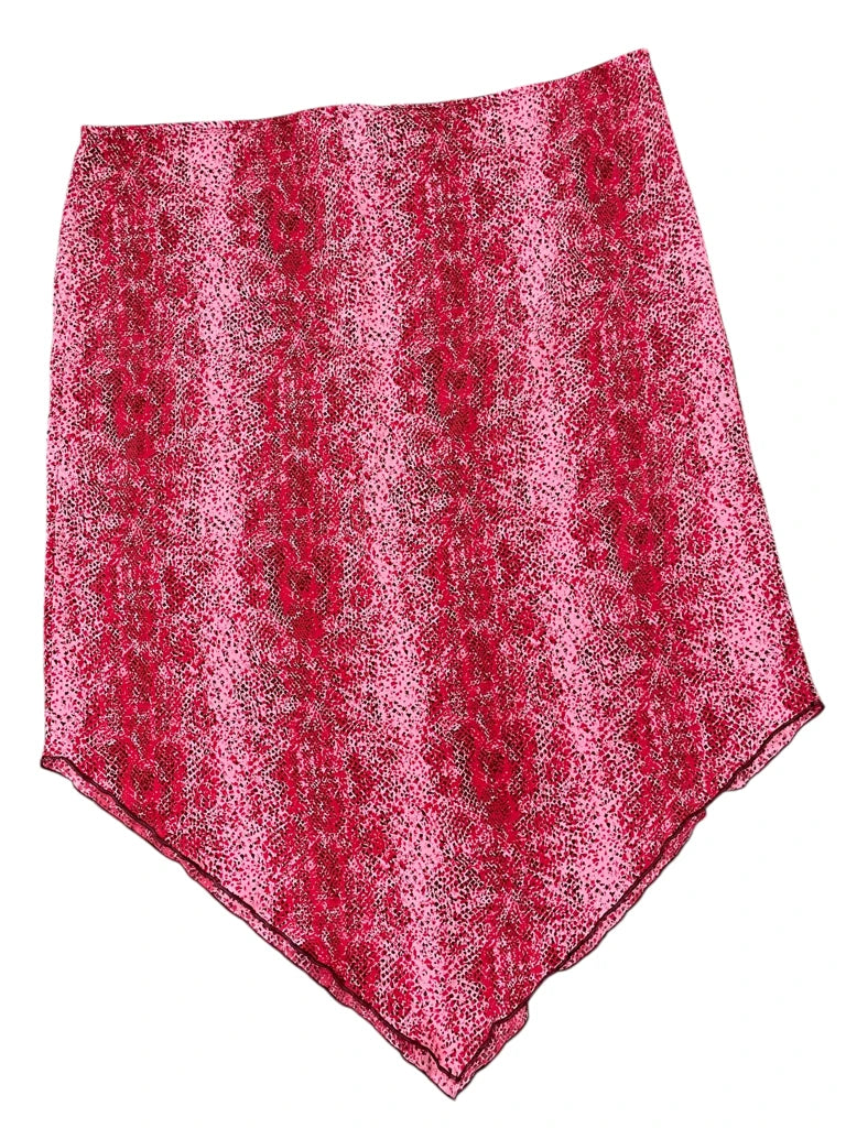 Pink midi skirt with feminine flow by X Hilaration (L)