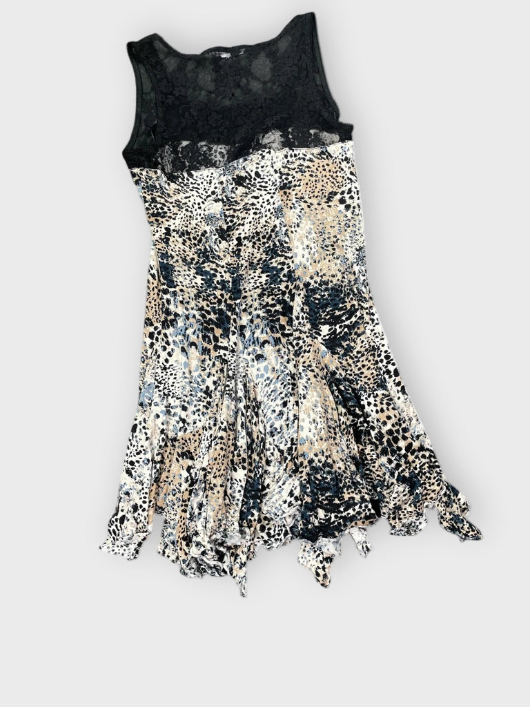 Redherrin Tiger Print Sheer Top (S)