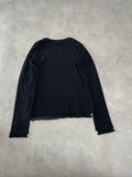 long sleeve black top