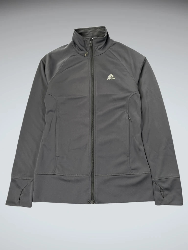 Adidas Grey Full-Zip Performance Jacket (M)