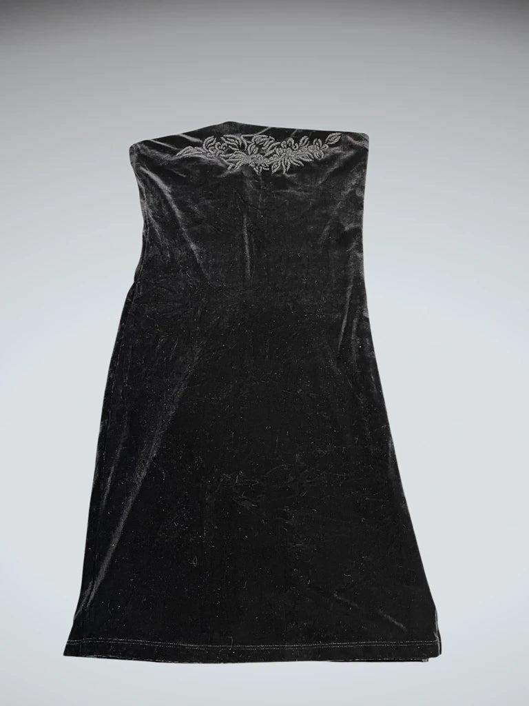 Dan Seltion Velvet Tube Mini Dress (S)