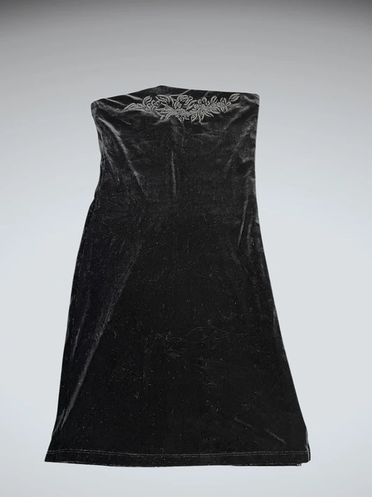 Dan Seltion Velvet Tube Mini Dress (S)