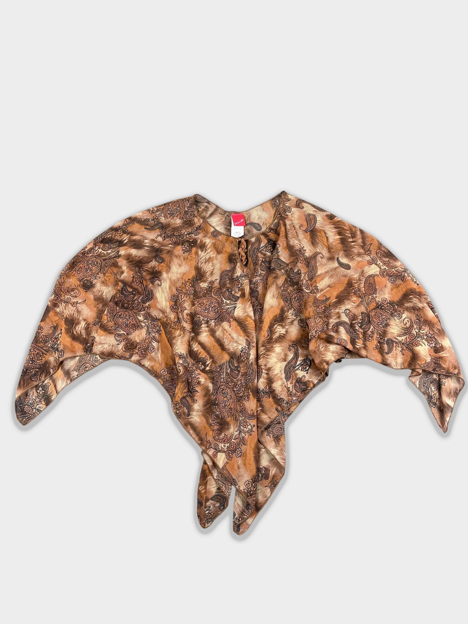 Chiffon Wrap Top mit Paisley-Print (S)