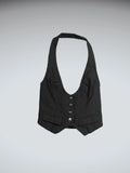 Have & Hove Black Button Front Vest Women (n/a)